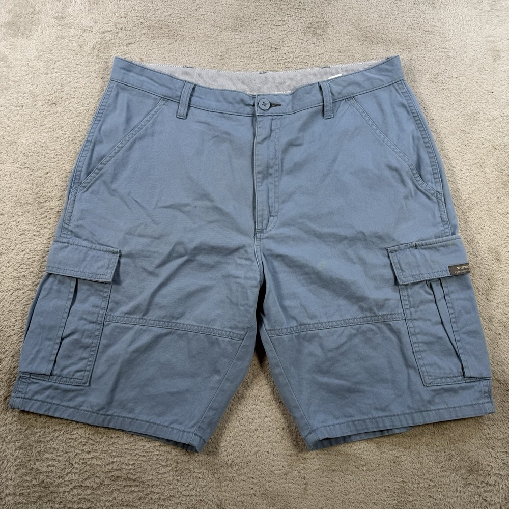 Wrangler Shorts Mens 34 Cargo Cotton Chino Casual Pocket Utility 10"